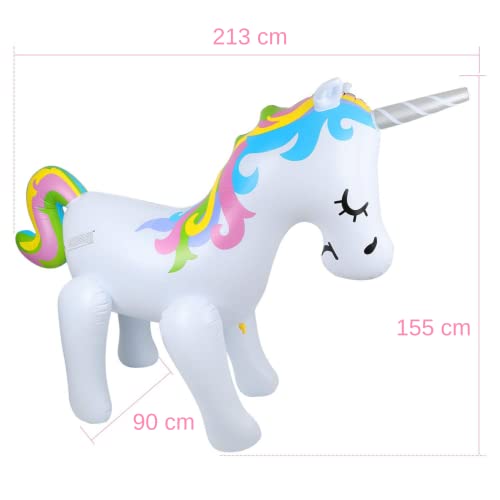 Arroseur gonflable licorne géant 2 — Bouée Licorne