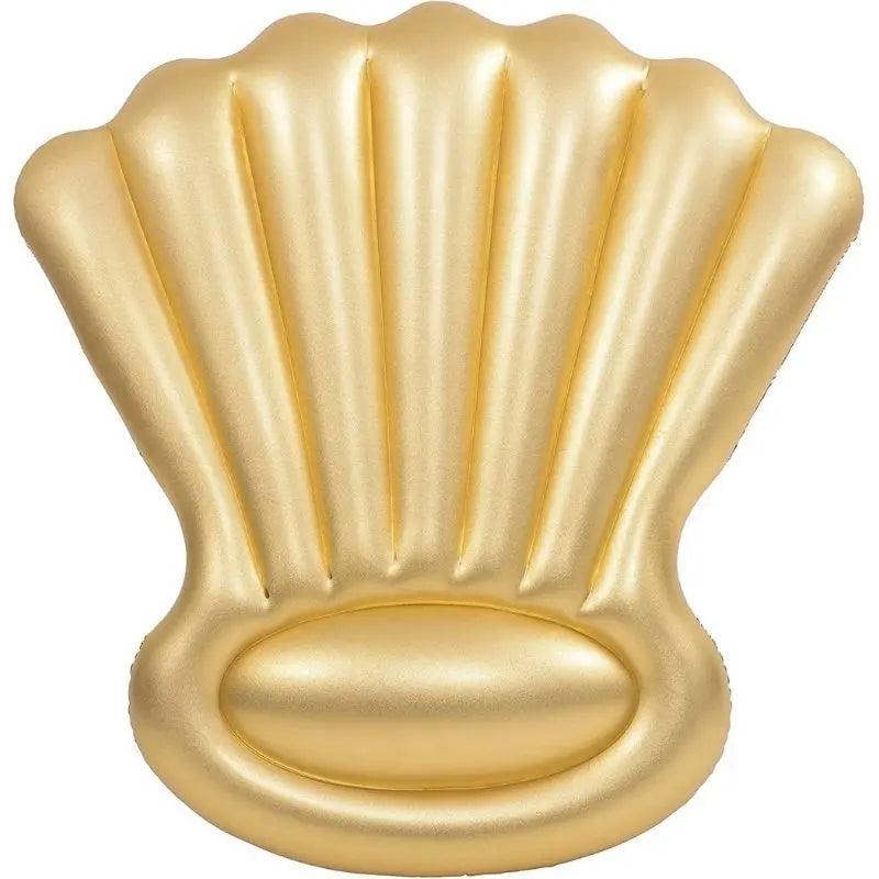 Bouée Coquillage Dorée Gonflable Piscine - Bouée Licorne