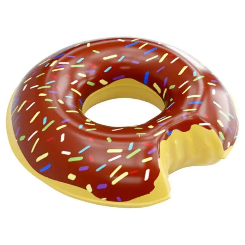 Bouée Donuts Chocolat Gonflable Piscine - Bouée Licorne