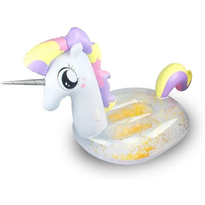 Bouée Licorne Paillette Gonflable Piscine - Bouée Licorne