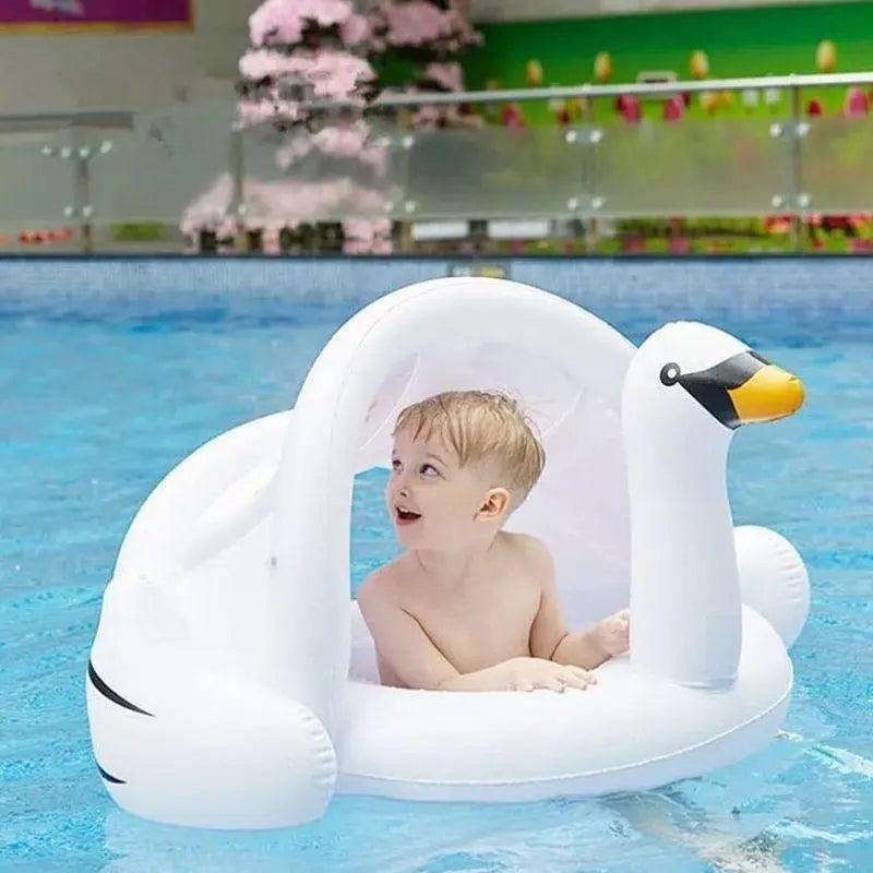 Bouée Siège Bébé Cygne Gonflable Piscine - Bouée Licorne