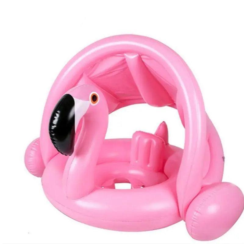 Bouée Siège Bébé Flamant Rose Gonflable Piscine - Bouée Licorne