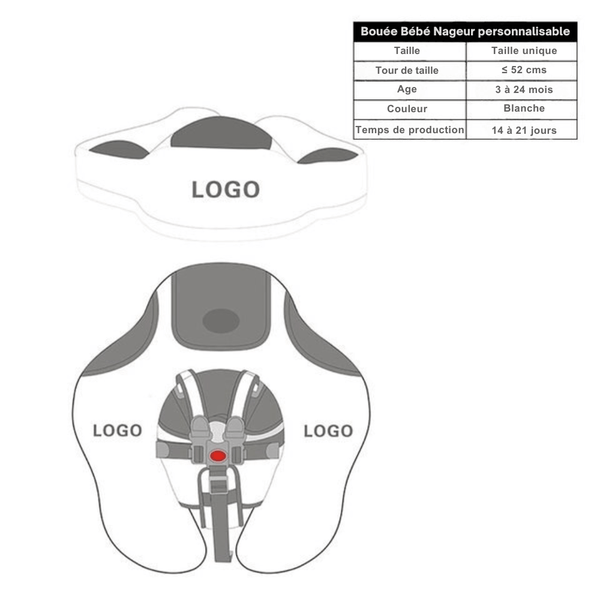 Bouee Bebe Nageur Personnalisable Baby Spa