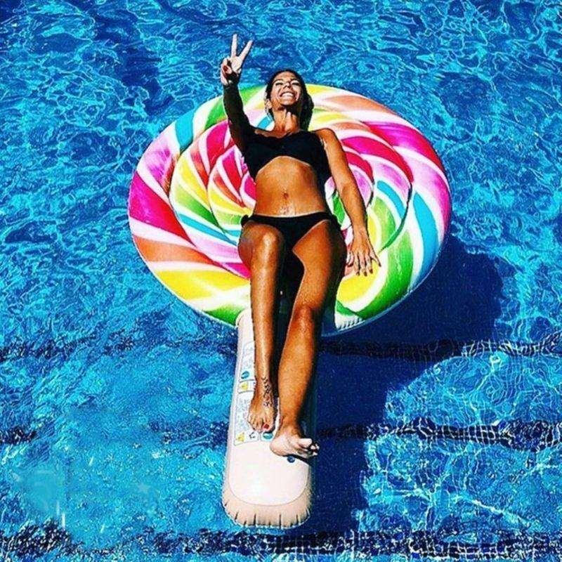 Matelas Gonflable Sucette Piscine - Bouée Licorne