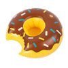 Porte gobelet gonflable donuts chocolat vue de dessus