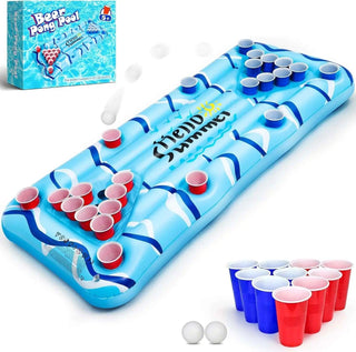 Table de Beer Pong Aquatique Gonflable - Bouée Licorne
