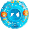 Blue lion baby seat float with two handles, from 6 months